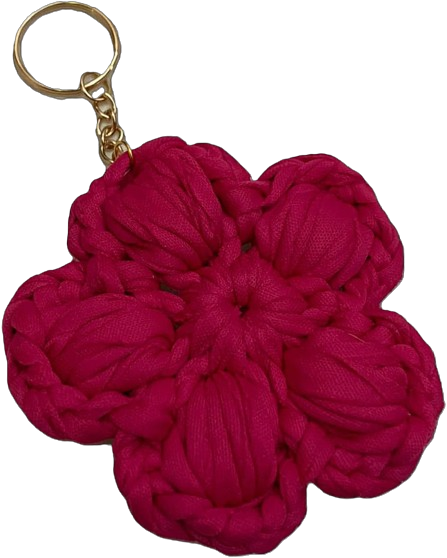 Llavero flor cinco petalos